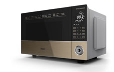 海尔平板隐藏式下拉门微波炉