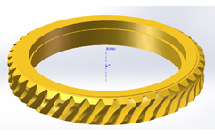 高精度多轴联动铣削蜗轮