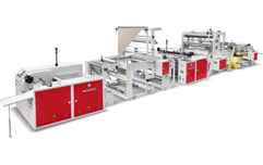 全自动穿绳连卷（重叠卷）制袋机 