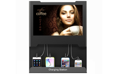 数码广告手机充电站