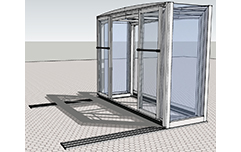 伸缩开合活动式阳光房/游泳池房